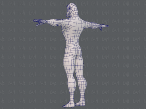 base mesh man character v20 Modelo 3D