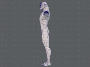 base mesh man character v20 3D Model