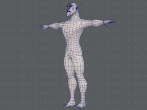 base mesh man character v20 Modelo 3D