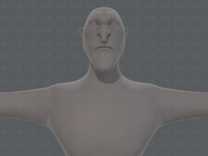 base mesh man character v20 Modelo 3D