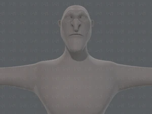 base mesh man character v20 3D Model