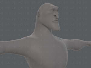 base mesh man character v20 Modelo 3D