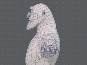 base mesh man character v20 Modelo 3D