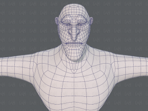 base mesh man character v20 Modelo 3D