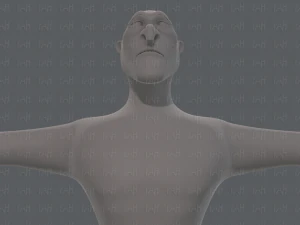 base mesh man character v20 3D Model