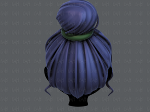 3d зачіска для дівчини v65 3D Модель