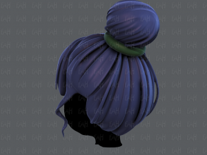 3d зачіска для дівчини v65 3D Модель