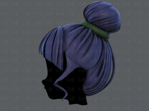 3d hair style for girl v65 3D Model