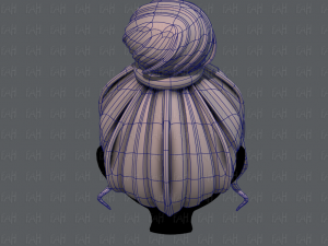 3d зачіска для дівчини v65 3D Модель