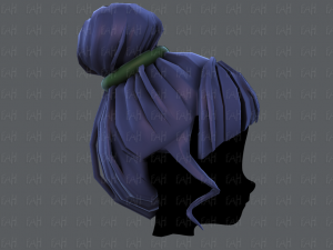 3d зачіска для дівчини v65 3D Модель