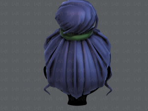 3d зачіска для дівчини v65 3D Модель