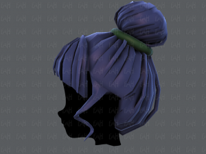 3d зачіска для дівчини v65 3D Модель