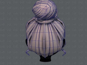 3d зачіска для дівчини v65 3D Модель