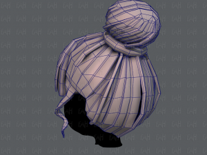 3d зачіска для дівчини v65 3D Модель