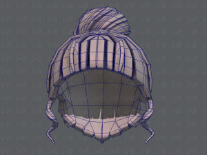 3d зачіска для дівчини v65 3D Модель