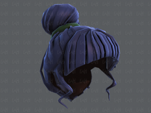 3d зачіска для дівчини v65 3D Модель