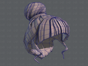 3d зачіска для дівчини v65 3D Модель