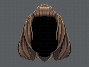3d hair style for girl v66 Modelo 3D