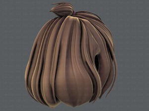 3d hair style for girl v66 Modelo 3D