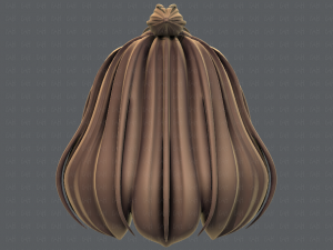 3d hair style for girl v66 Modelo 3D