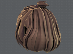 3d hair style for girl v66 Modelo 3D