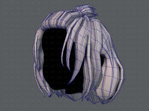 3d hair style for girl v66 Modelo 3D