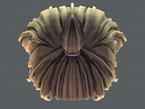 3d hair style for girl v66 Modelo 3D