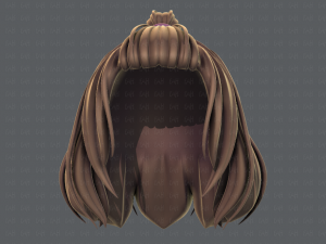 3d hair style for girl v66 Modelo 3D
