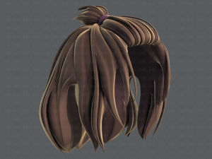 3d hair style for girl v66 Modelo 3D