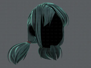 3d hair style for girl v67 3D Model