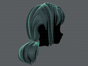 3d hair style for girl v67 3D 模型