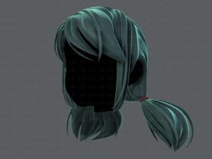 3d hair style for girl v67 3D Model