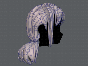 3d hair style for girl v67 3D 模型