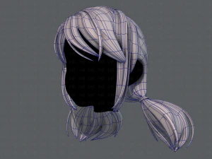 3d hair style for girl v67 3D Model