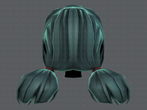 3d hair style for girl v67 3D 模型