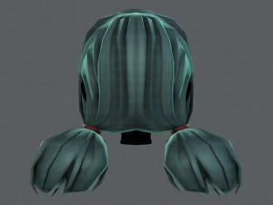 3d hair style for girl v67 3D Model