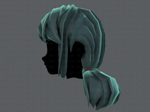 3d hair style for girl v67 3D Model