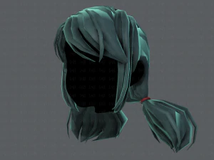 3d hair style for girl v67 3D Model