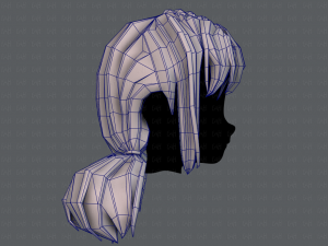 3d hair style for girl v67 3D 模型
