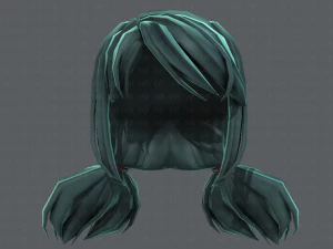 3d hair style for girl v67 3D Model