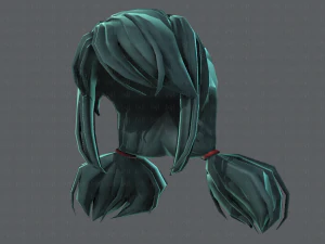 3d hair style for girl v67 3D Model