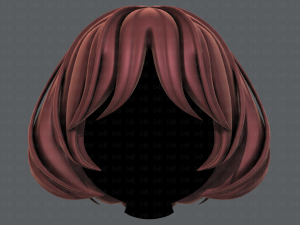 3d hair style for girl v69 3D 模型
