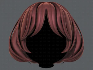 3d hair style for girl v69 3D Model