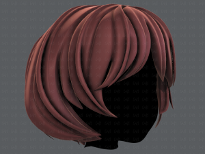 3d hair style for girl v69 3D 模型