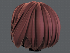 3d hair style for girl v69 3D 模型