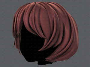 3d hair style for girl v69 3D 模型