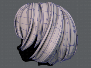 3d hair style for girl v69 3D 模型