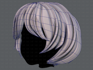 3d hair style for girl v69 3D 模型