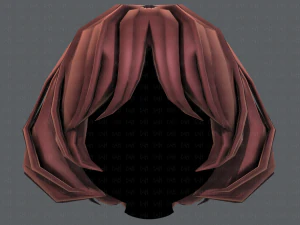 3d hair style for girl v69 3D Model