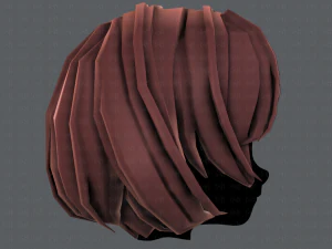 3d hair style for girl v69 3D Model